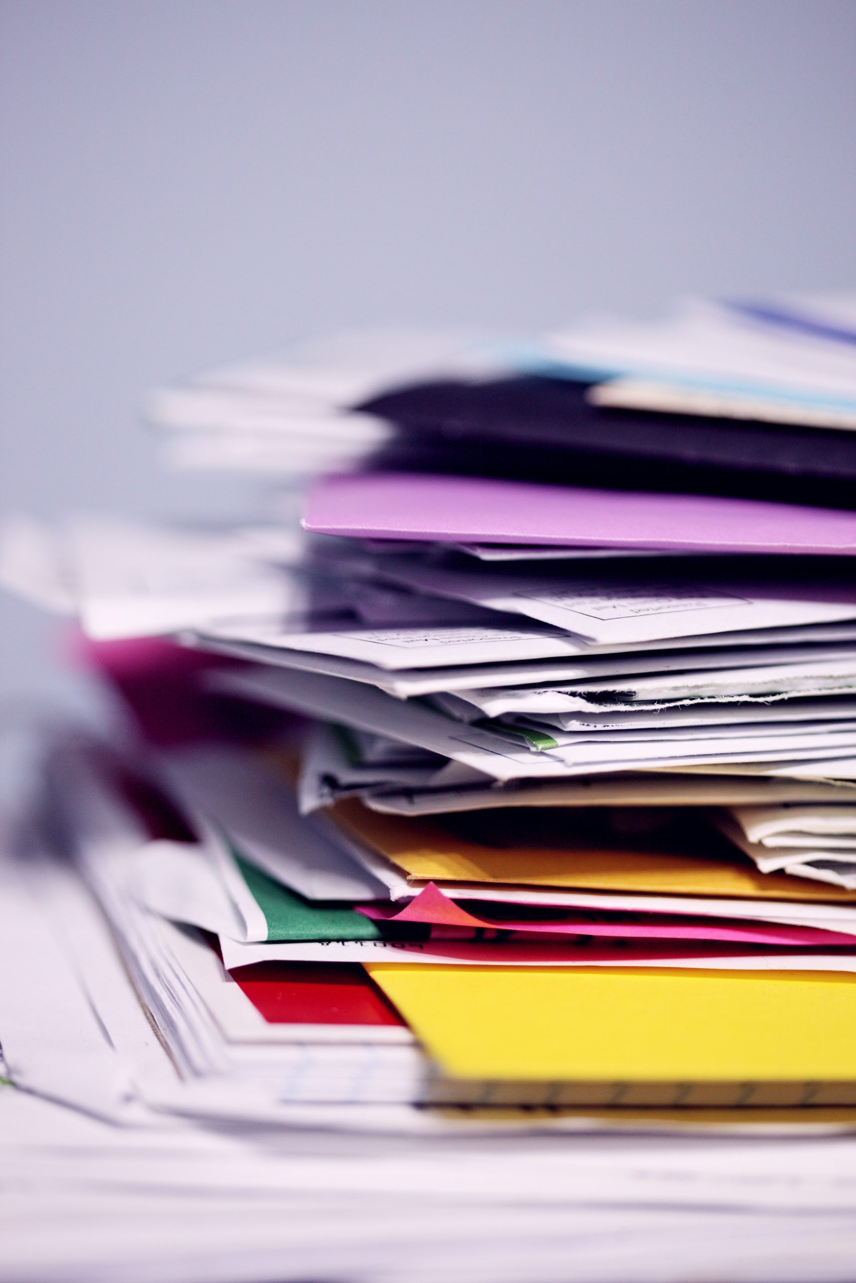 Colorful Stack of Files